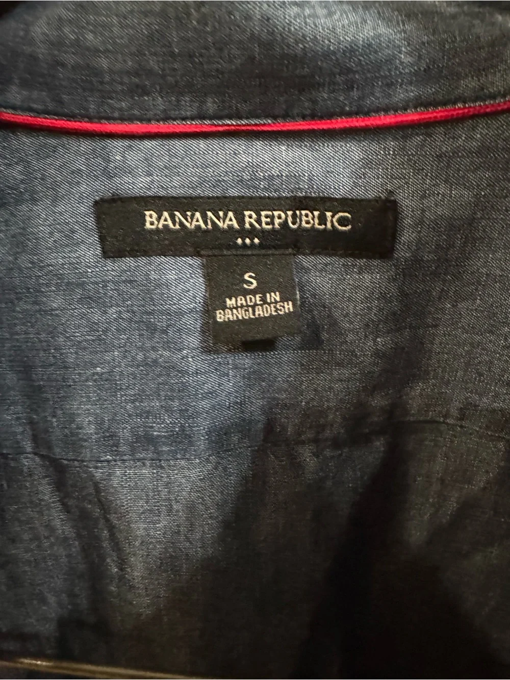 Banana Republic blue denim cotton shirt size S #bananarepublic #workwear